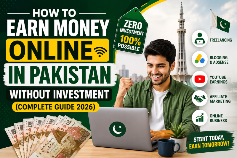 How to Earn Money Online in Pakistan Without Investment (Complete Guide 2026)
